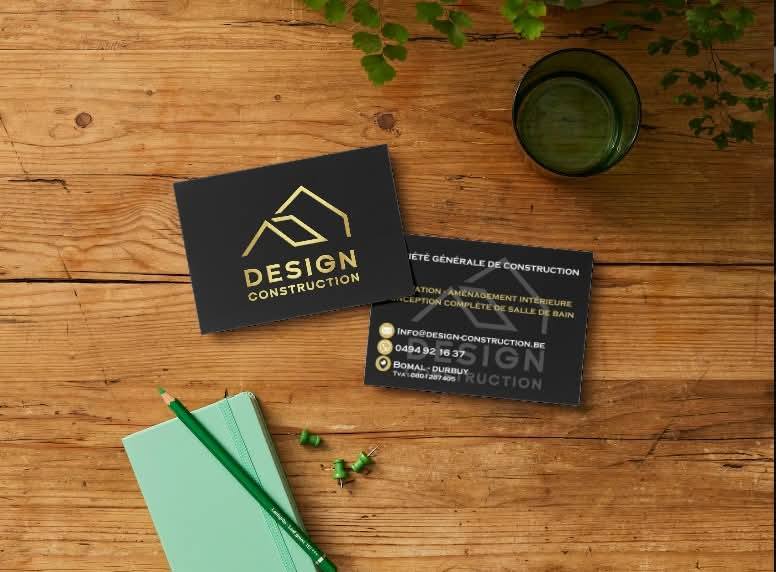 Cartes de visite Design construction